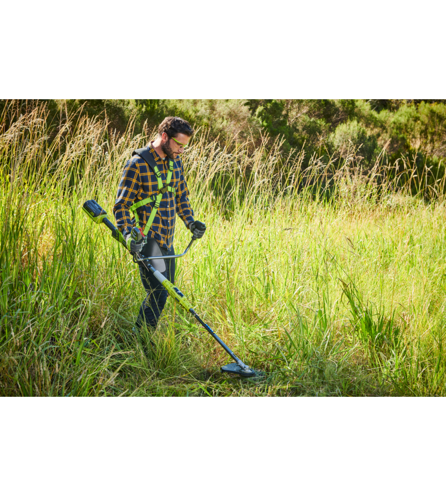 DECESPUGLIATORE A BATTERIA RYOBI "RBC36B26B" CON IMPUGNATURA BIKE 36V, SOLO CORPO MACCHINA